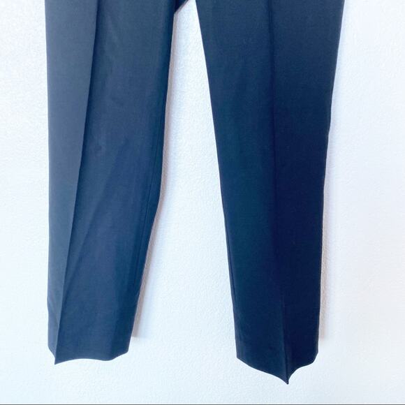 Theory Cropped Slim Leg Black Tuxedo Waist Trouser Pant Size 2 - Picture 5 of 9